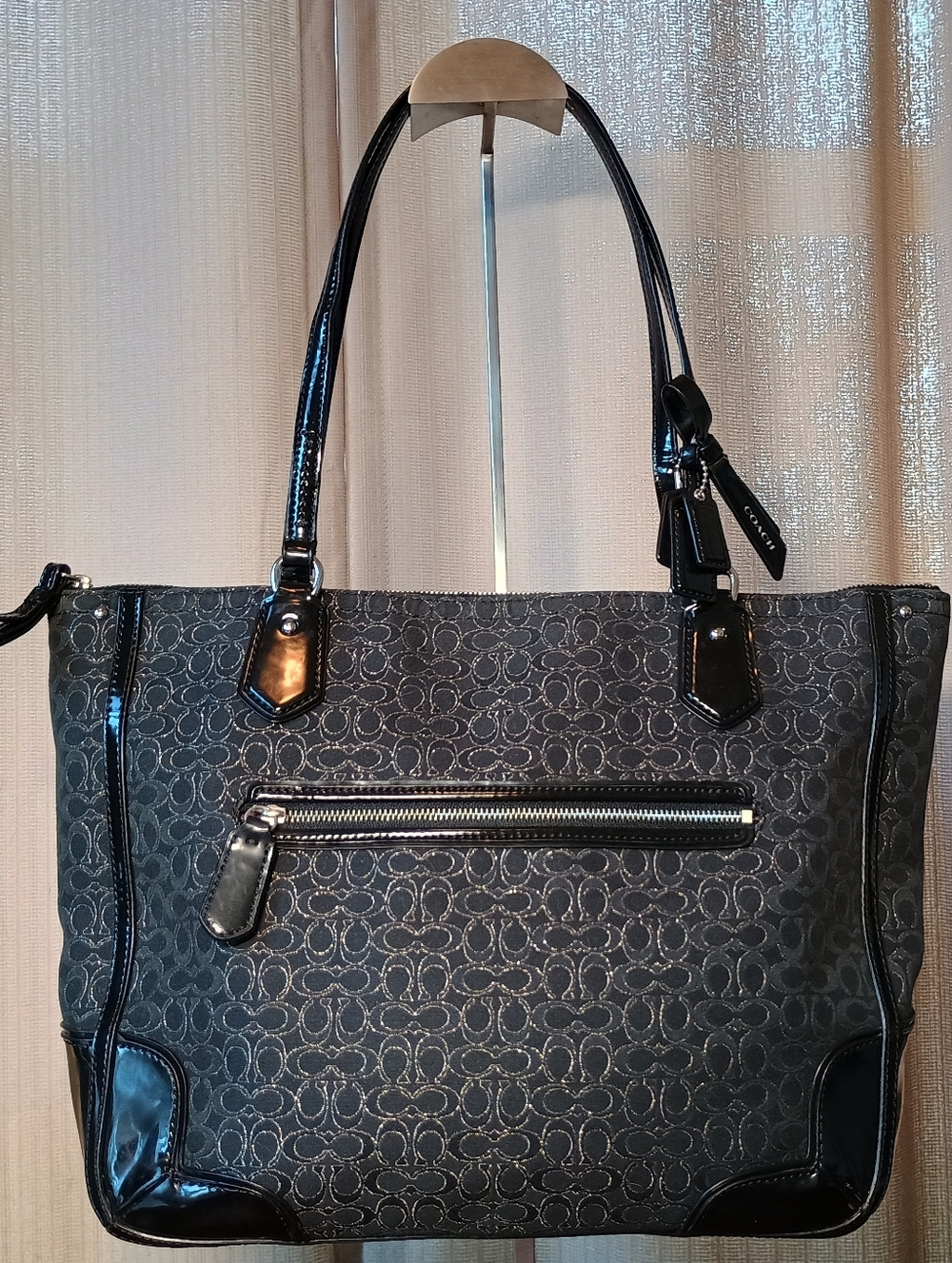 Coach Signature C Metallic Outline Public Identity Tote